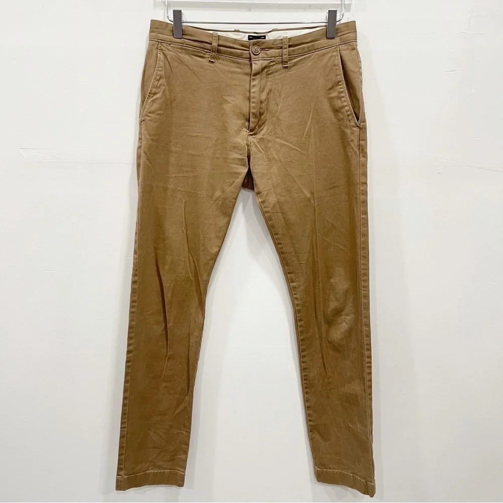 J. Crew 484 Slim-Fit Stretch Chino Pants Men’s W30 L32 Tan Cotton
